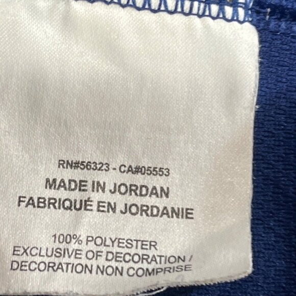 Nike Dri-Fit Blue Crewneck Short Sleeve Shirt Mens M Polyester Athletic Wear - Picture 4 of 5